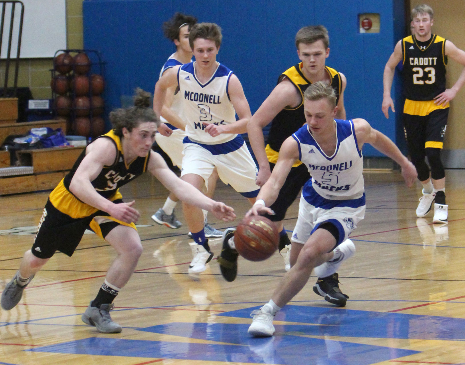 Cadott at McDonell boys basketball 1-15-19